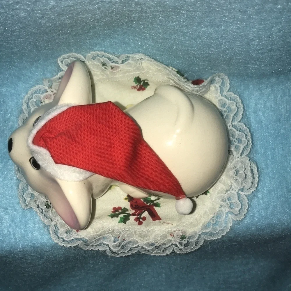 SANTA MOUSE on pillow vintage decoration by Santa’s Design 1993